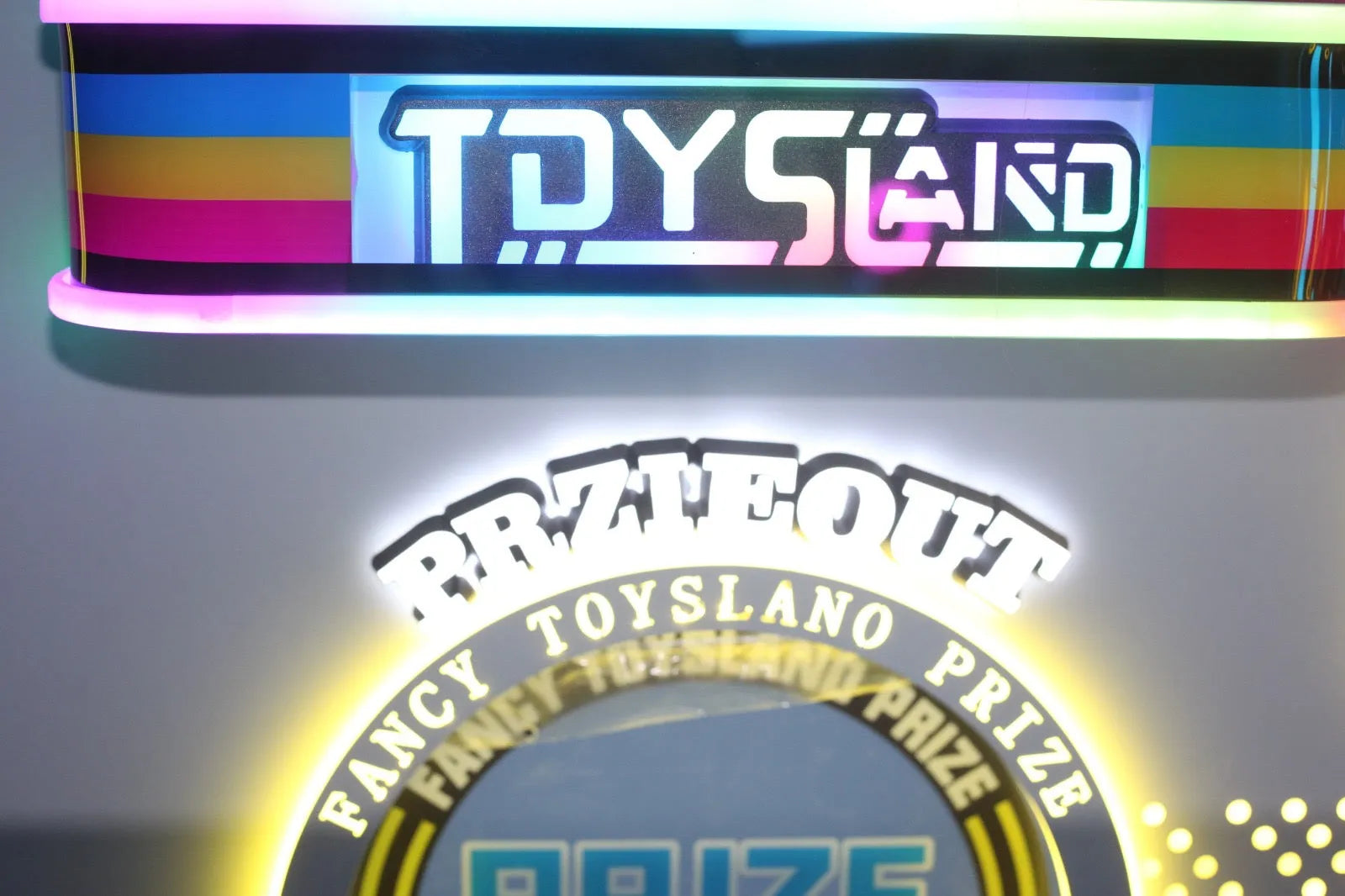 Fancy Toy's Land Astro Claw™ Claw Machine with Digital Screen Backboard and  Neon Cabinet Lights